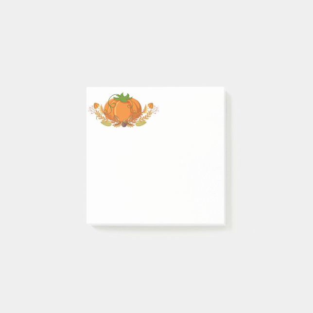 Fall Pumpkin Post Notes Post-it Klebezettel (Vorderseite)