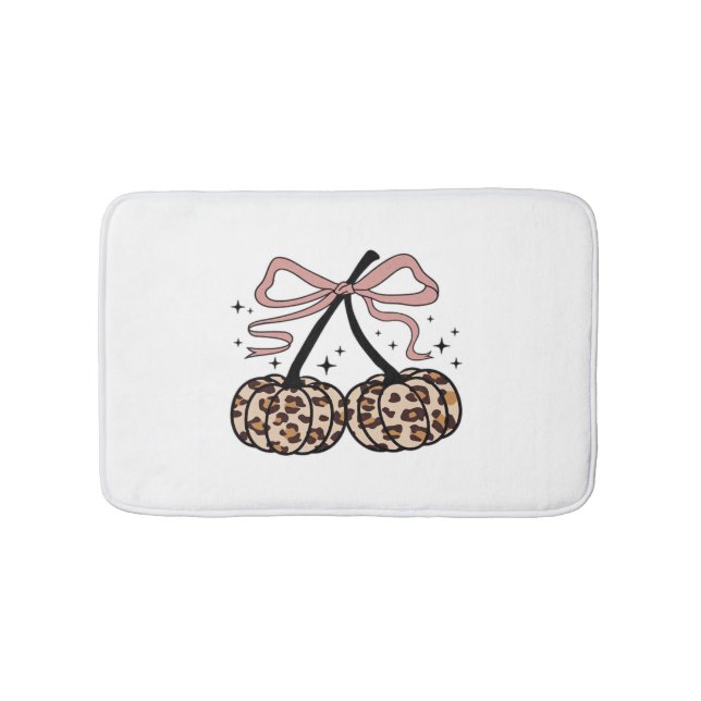 Fall Pumpkin, Pumpkin Cherries, Leopard Pumpkin, P Badematte (Vorderseite)