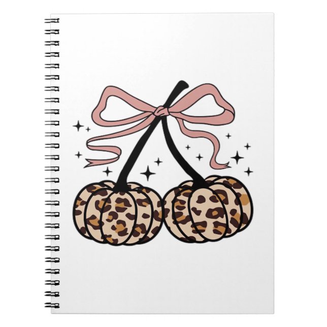 Fall Pumpkin, Pumpkin Cherries, Leopard Pumpkin, P Notizblock (Vorderseite)