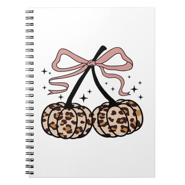 Fall Pumpkin, Pumpkin Cherries, Leopard Pumpkin, P Notizblock (Vorderseite)