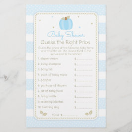 Fall Pumpkin rächen das Price Baby Boy Showspiel Flyer