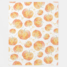 Fall Pumpkin Sherpa Blanket Fleecedecke