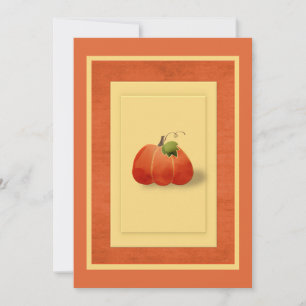 Fall Pumpkin Simple Tailoed Einladung