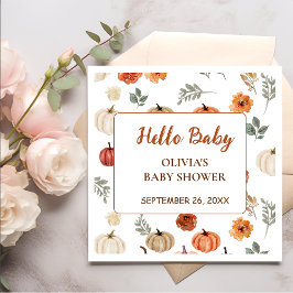 Fall Pumpkin Sunflower Serviette