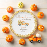 Fall Pumpkin Truck Baby Dusche Pappteller<br><div class="desc">Fall Pumpkin Truck Baby Shower Paper Teller. Matching-Elemente verfügbar.</div>