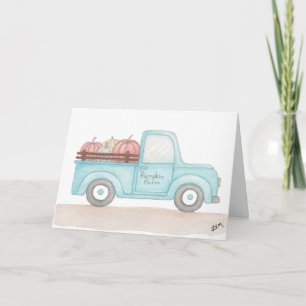Fall Pumpkin Truck Karte