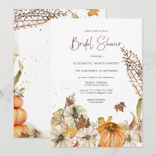 Fall Pumpkins Brautparty "Blumenherbst"