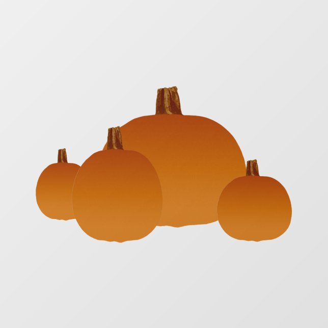 Fall Pumpkins Fensteraufkleber (Blatt)