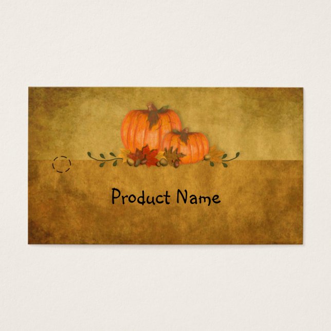 Fall Pumpkins Hang Tag (Vorderseite)
