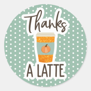 Fall Pumpkins Latte Danke Stickers