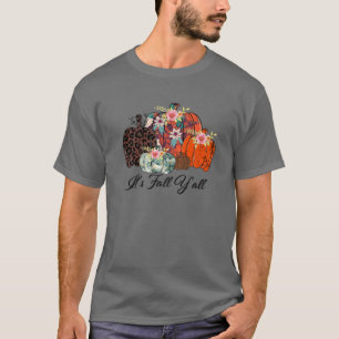 Fall Pumpkins Leopard Es ist Fall Y'all Leopard Pu T-Shirt