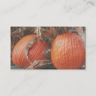 Fall Pumpkins Nature Art Business Card Visitenkarte