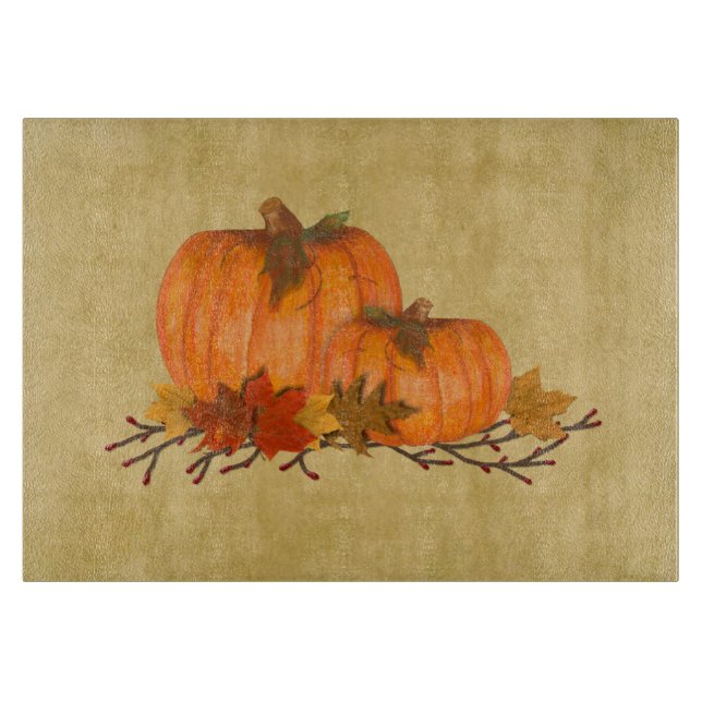 Fall Pumpkins Schneidebrett (Vorderseite)