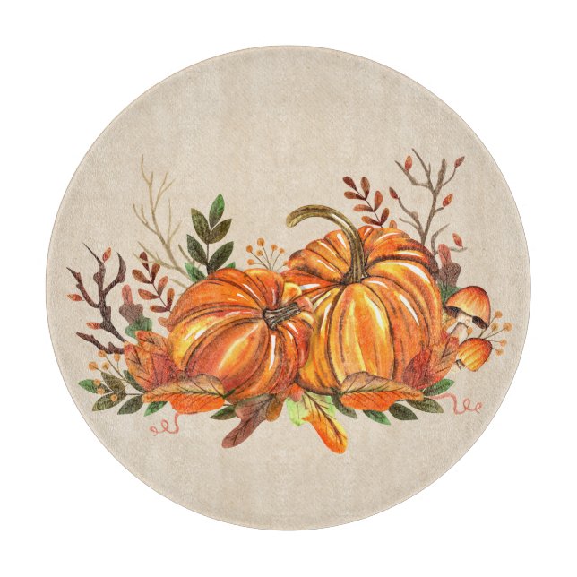 Fall Pumpkins Schneidebrett (Vorderseite)