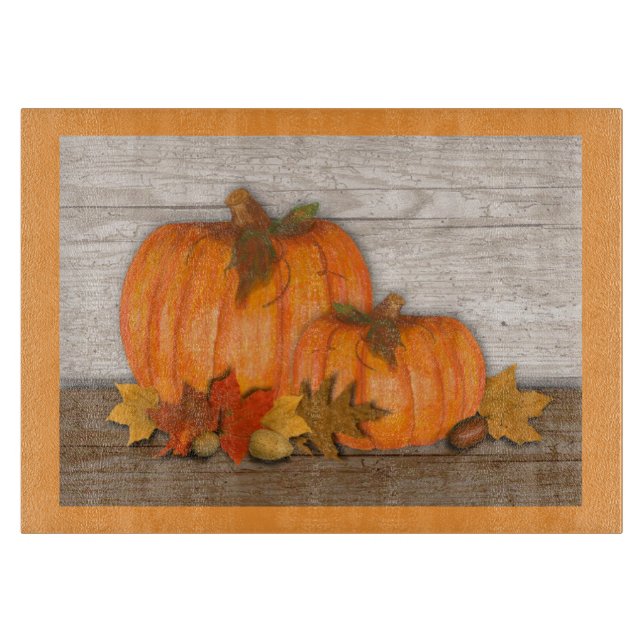 Fall Pumpkins Schneidebrett (Vorderseite)
