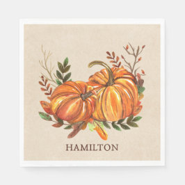 Fall Pumpkins Serviette