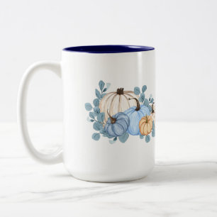 Fall Pumpkins Tasse, Bauernhaus Fall Pumpkins, Zweifarbige Tasse