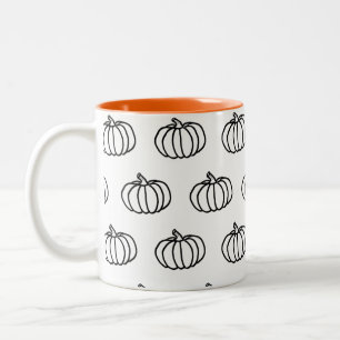 Fall Pumpkins-Tasse Zweifarbige Tasse