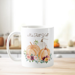 Fall Pumpkins und Boho-Blume Kaffeetasse