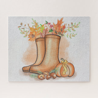Fall Puzzle, Erntedank Stiefel, Schwierigkeit