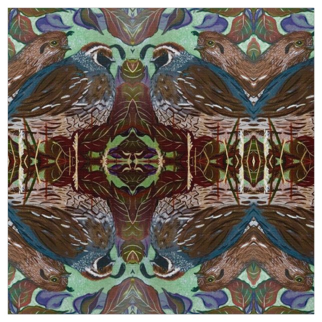 Fall Quail Couple Stoff (Muster)