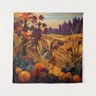Fall Quilt Tapestry Wandteppich