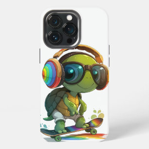 Fall "Radical Turtle Skateboarder iPhone" iPhone 13 Pro Hülle