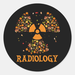 Fall Radiology Erntedank Radiologist Xray Tech Runder Aufkleber