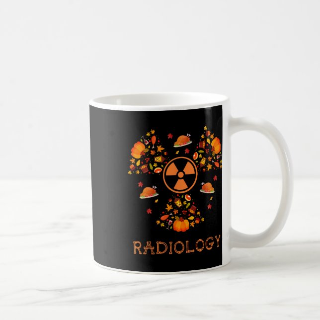 Fall Radiology T-Shirt Erntedank Radiologe Xray T Kaffeetasse (Rechts)