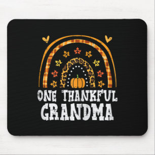 Fall Rainbow Dankend Oma Erntedank Family Mousepad