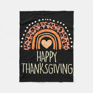 Fall Rainbow Happy Thanksgiving Niedlich Girls K Fleecedecke