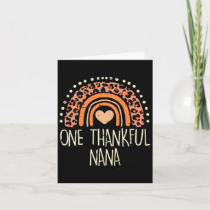 Fall Rainbow One Thankful Nana Erntedank Grandm Karte