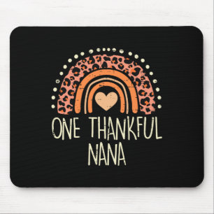 Fall Rainbow One Thankful Nana Erntedank Grandm Mousepad
