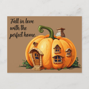 Fall Real Anwesen Marketing Postkarte
