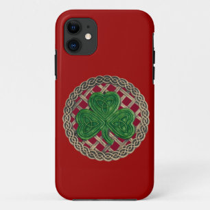 Fall "Red Kleeblatt and Celtic Knots iPhone 5" iPhone 11 Hülle