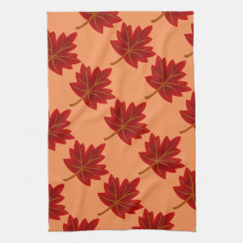 Fall Red Maple Leaf Handtuch