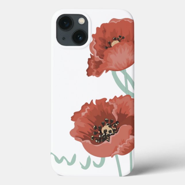 Fall Red Peonies iPad Case-Mate iPhone Hülle (Rückseite)