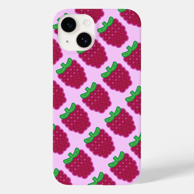 Fall Red Raspberry Pattern iPhone 6/6 Case-Mate iPhone 14 Hülle (Rückseite)