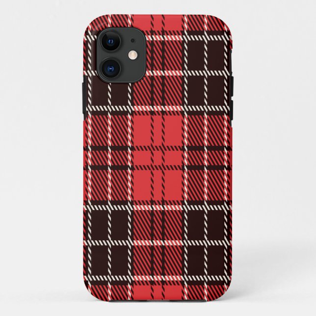 Fall Red Tartan Case-Mate iPhone Case-Mate iPhone Hülle (Rückseite)
