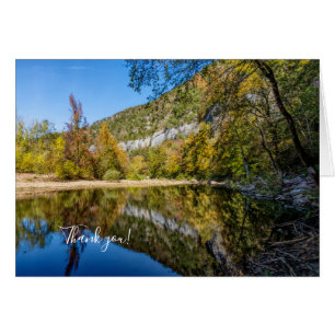 Fall Reflections Buffalo River Danke Karte