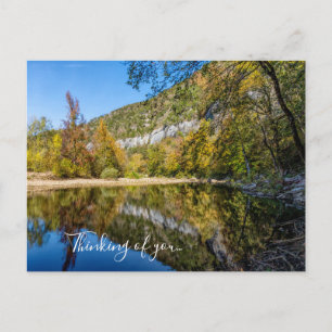 Fall Reflections Buffalo River Denken U Postkarte
