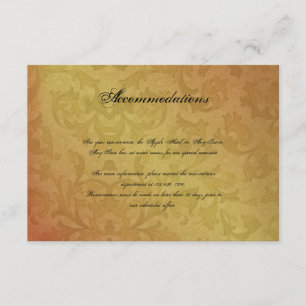 Fall Regency Wedding Insert