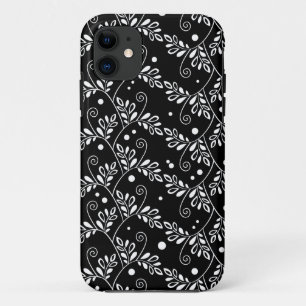 Fall Retro Schwarz-weiß floral iPhone 5 Case-Mate iPhone Hülle