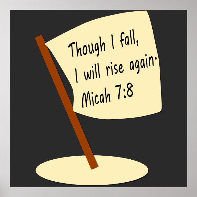 FALL & RISE Bibel Verse Poster (Vorne)