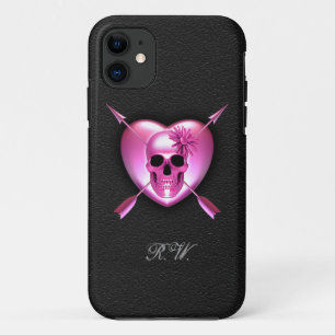 Fall Rosa Herz und Skull iPhone 5 title_seo2