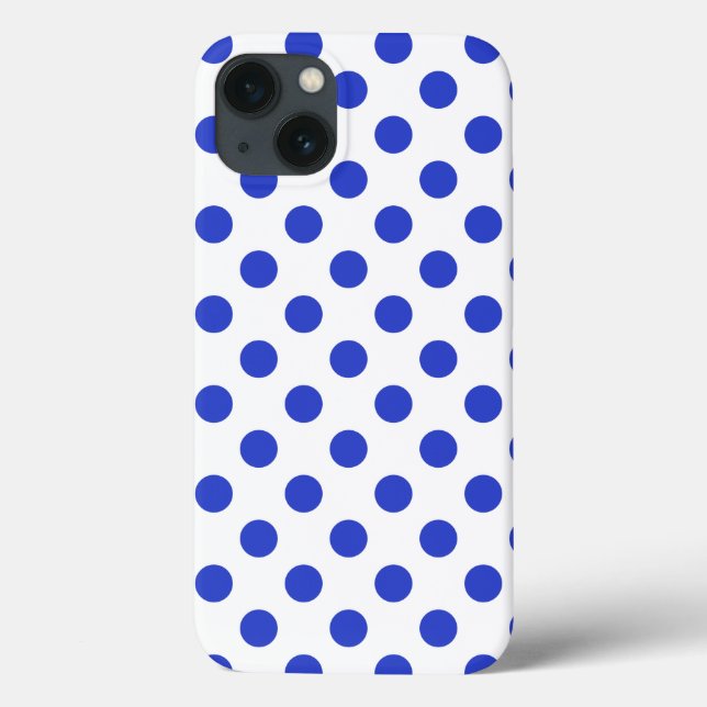 Fall Royal Blue Polka dots Case-Mate iPhone Case-Mate iPhone Hülle (Rückseite)