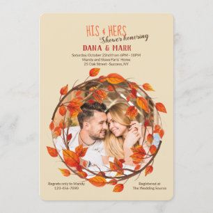 Fall-Ruhm-Foto Invitation<a href= " https://www.f Einladung