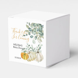 Fall Rust Orange White Pumpkin Greenerie Vielen Da Geschenkschachtel