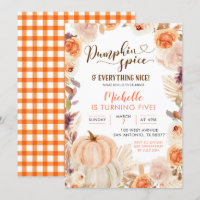 Fall Rustic Boho Pumpkin Gewürz und alles Nizza