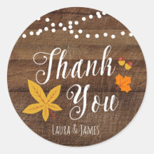 Fall Rustic Danke Stickers